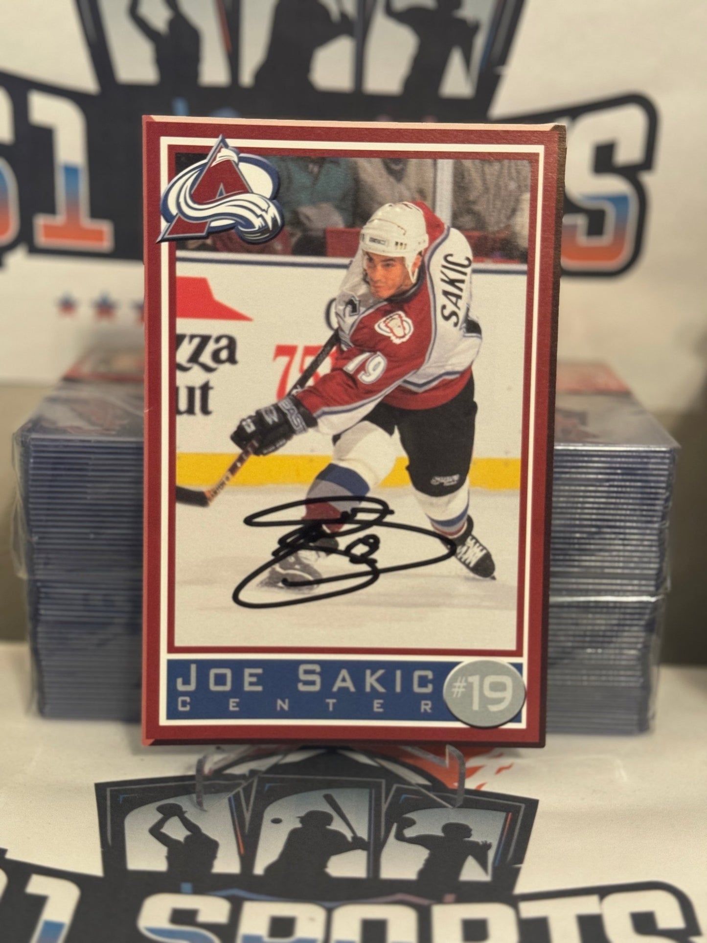 Joe Sakic Hand-Signed Auto Postcard