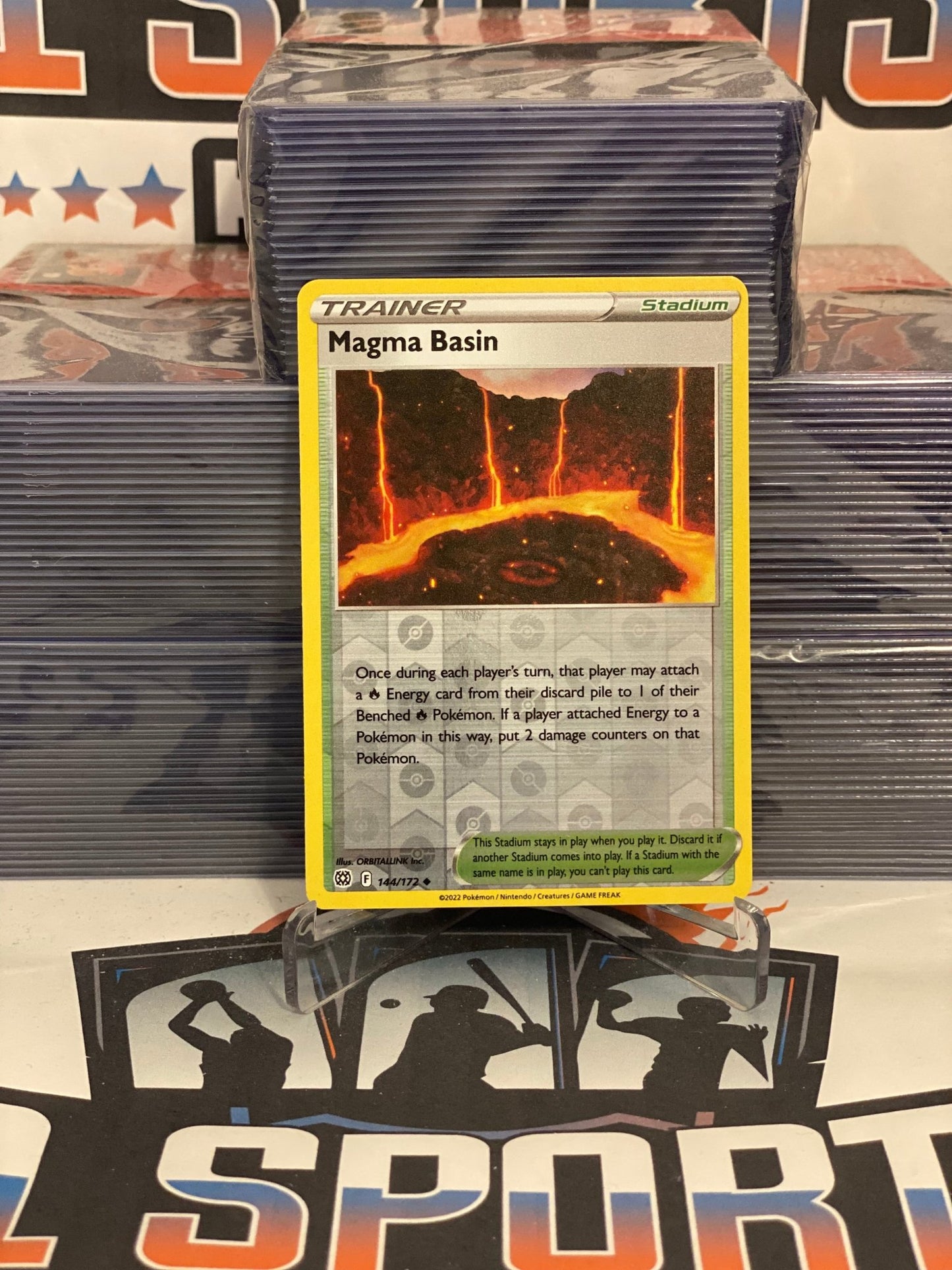 Pokemon TCG: Brilliant Stars - Magma Basin (Holo, Uncommon) #144
