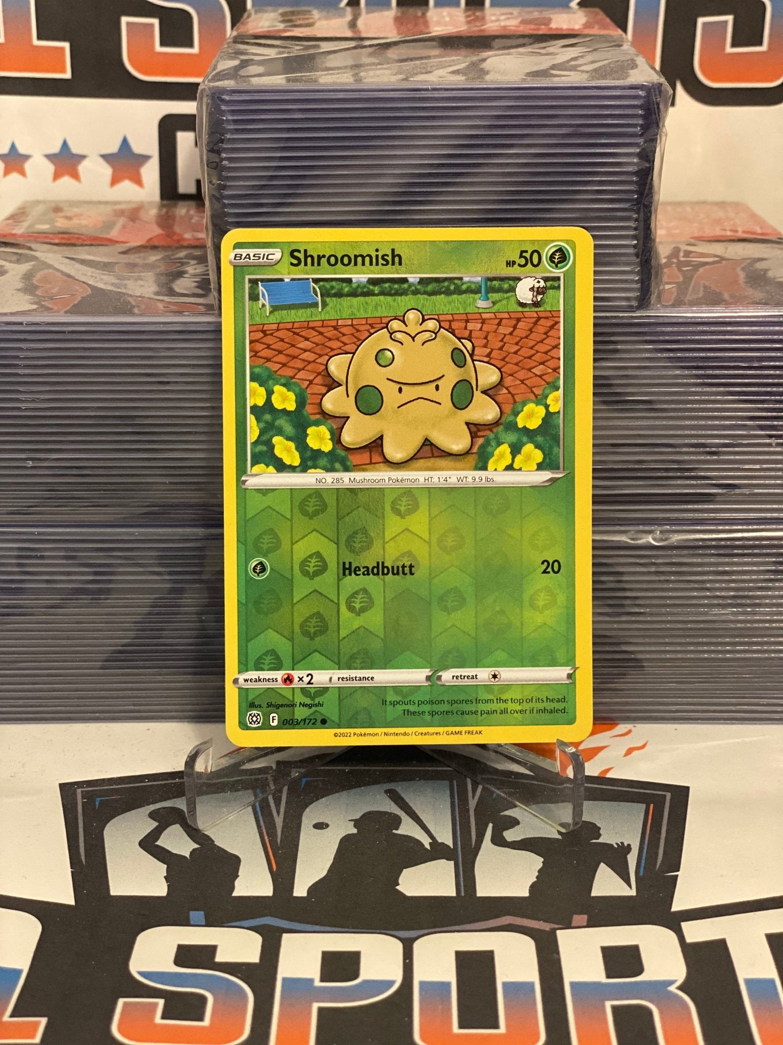 Pokemon TCG: Brilliant Stars - Shroomish (Holo, Common) #3  $1 Sports Cards