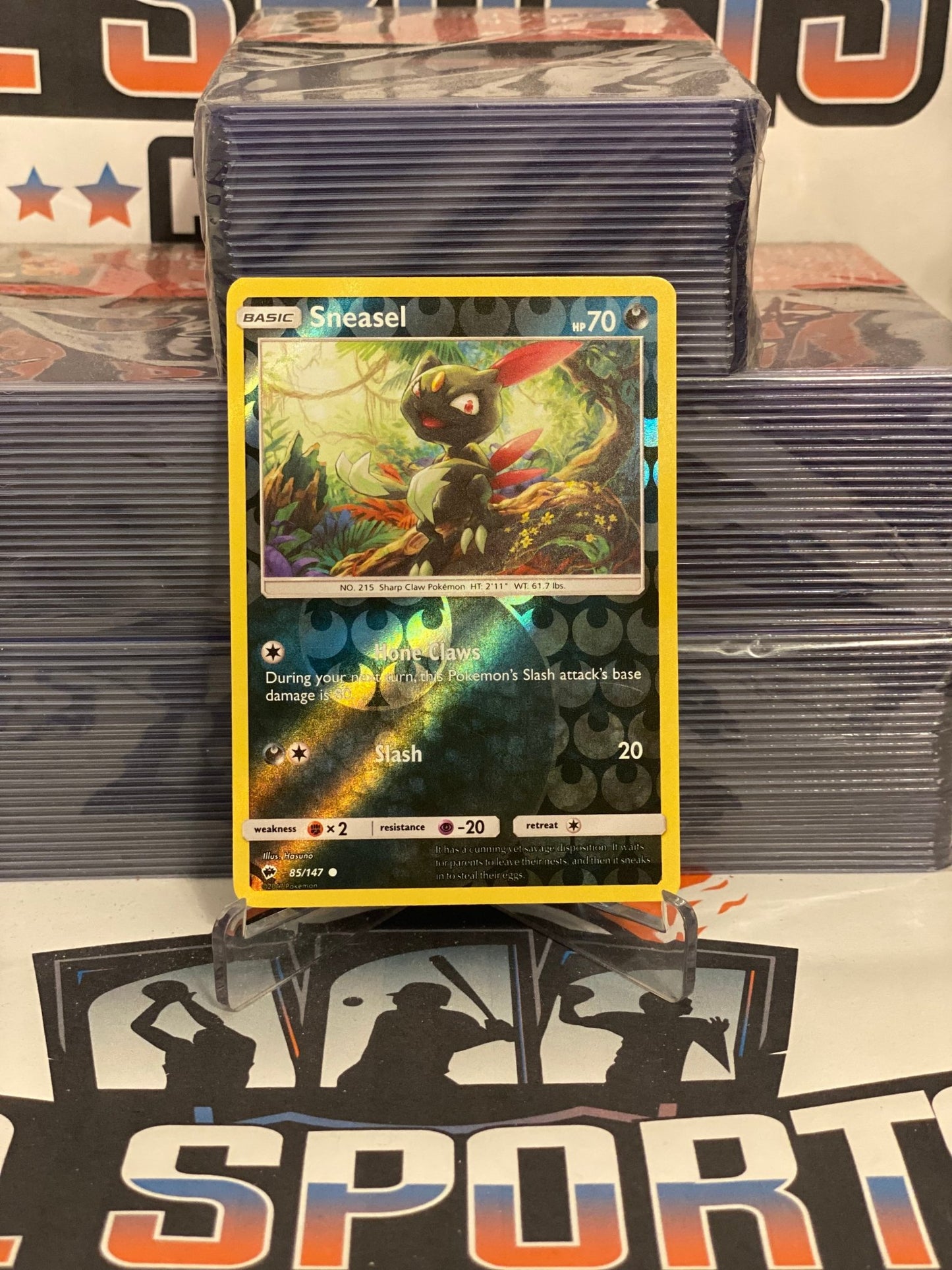 Pokemon TCG: Burning Shadows - Sneasel (Holo, Common) #85