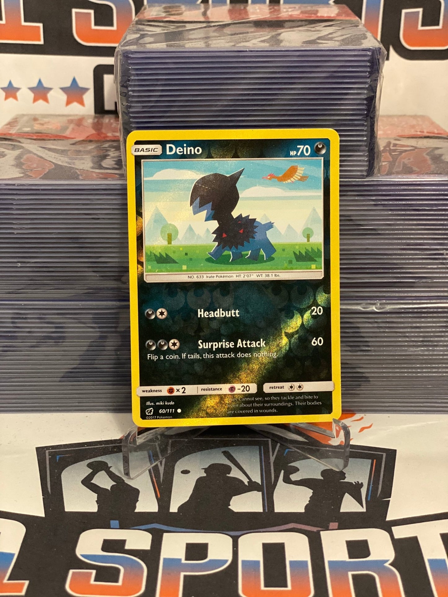 Pokemon TCG: Crimson Invasion - Deino (Holo, Common) #60