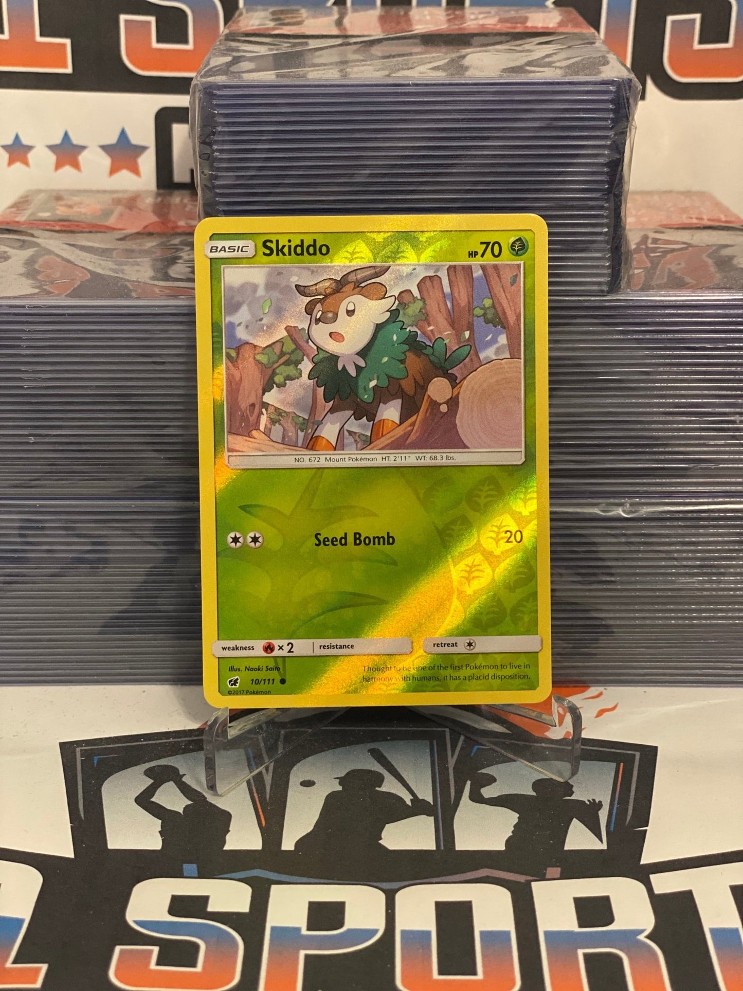Pokemon TCG: Crimson Invasion - Skiddo (Holo, Common) #10