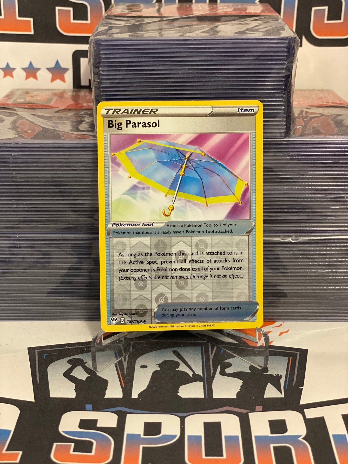 Pokemon TCG: Darkness Ablaze - Big Parasol (Holo, Uncommon) #157