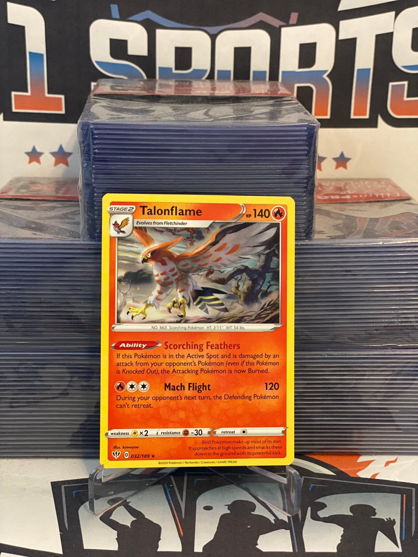 Pokemon TCG: Darkness Ablaze - Talonflame (Rare) #32