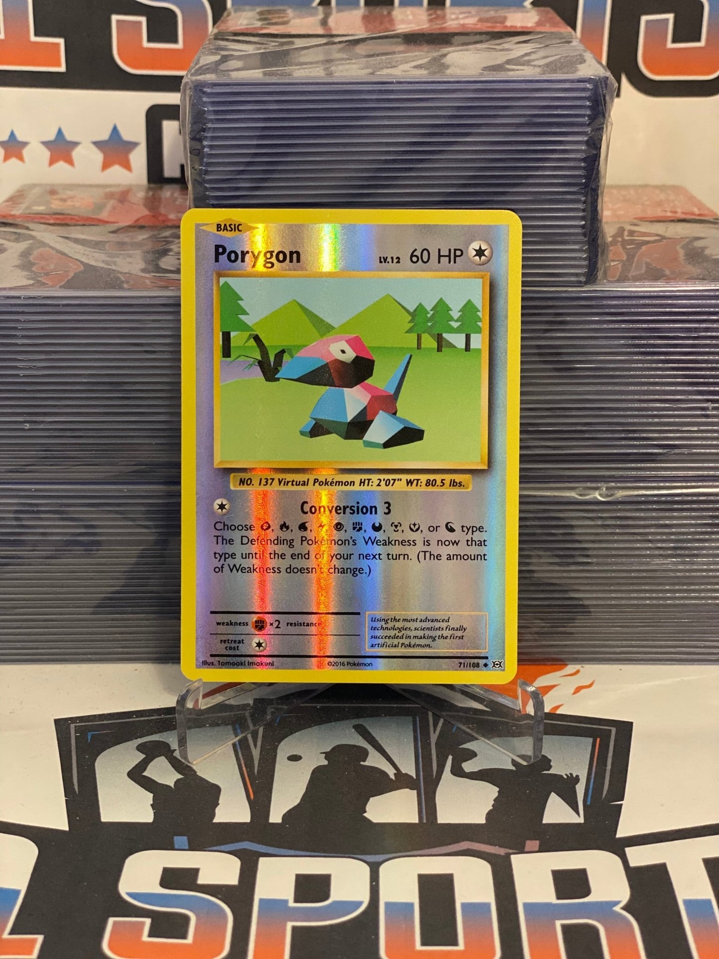 Pokemon TCG: Evolutions - Porygon (Holo, Uncommon) #71