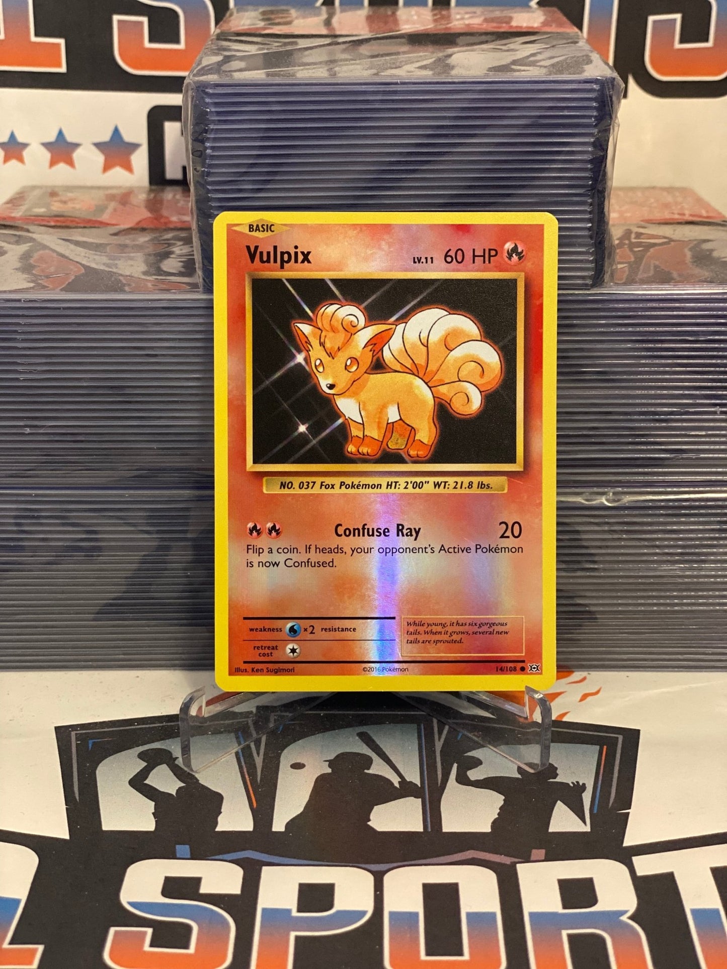 Pokemon TCG: Evolutions - Vulpix (Holo, Common) #14