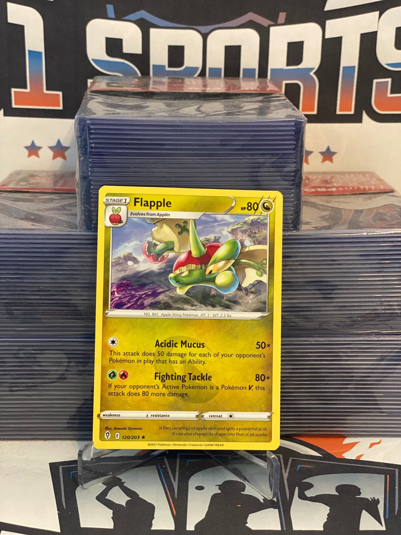 Pokemon TCG: Evolving Skies - Flapple (Rare) #120 Pokemon TCG: Evolving Skies - Flapple (Rare) #120