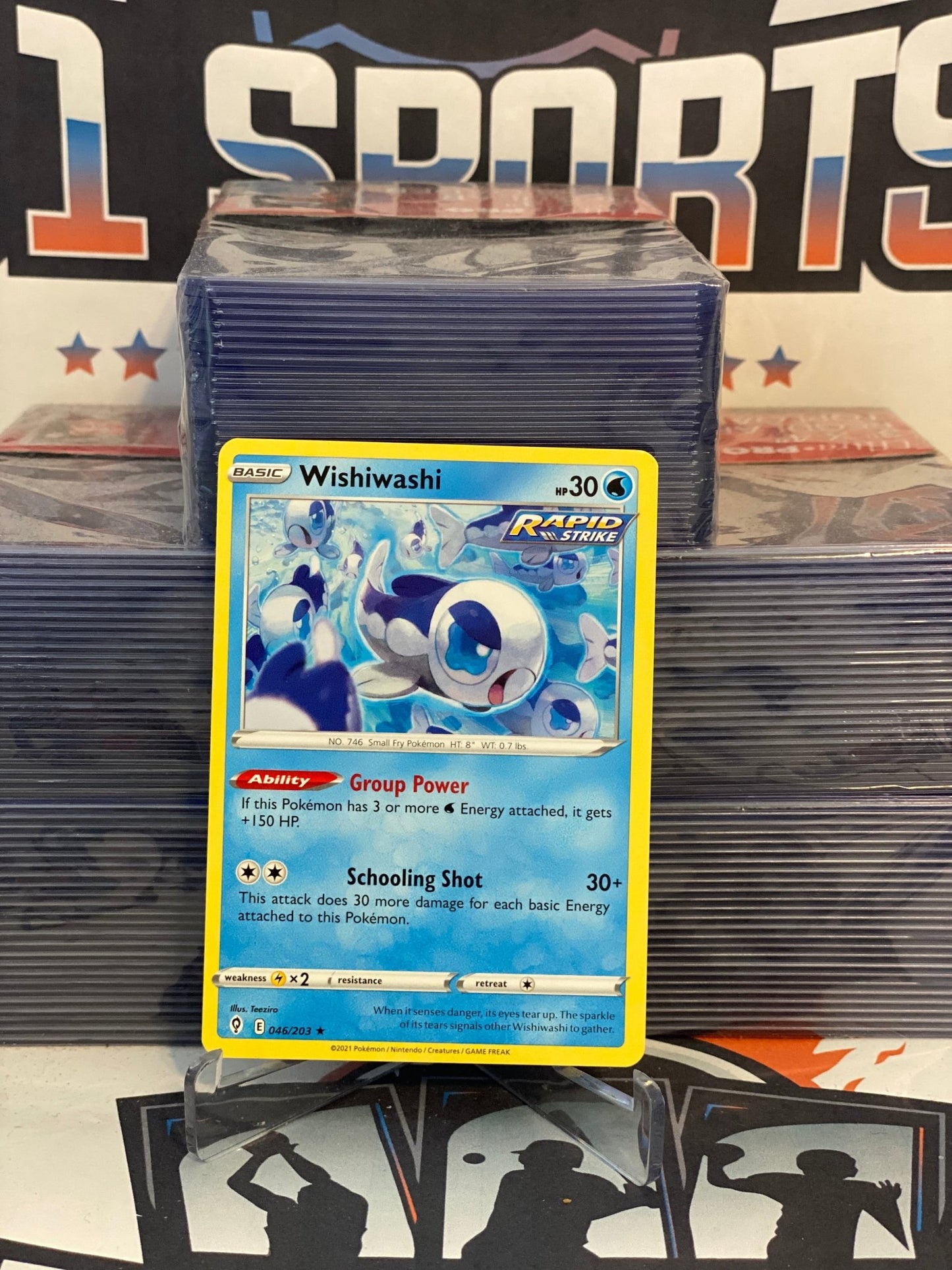 Pokemon TCG: Evolving Skies - Wishiwashi (Rare) #46