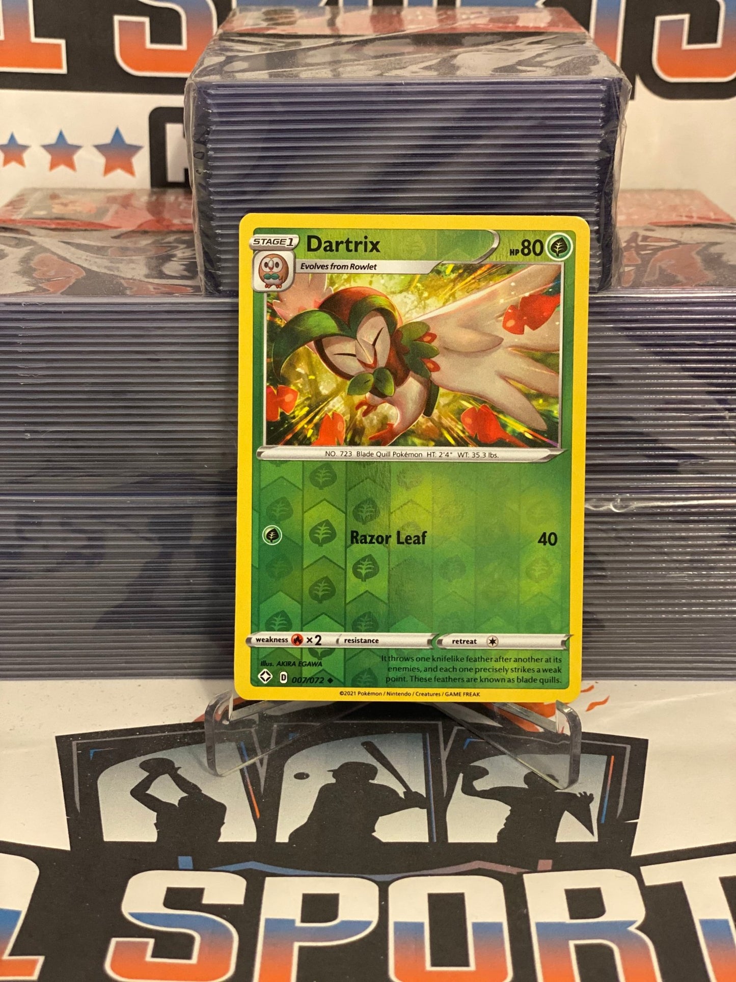 Pokemon TCG: Shining Fates - Dartrix (Holo, Uncommon) #7