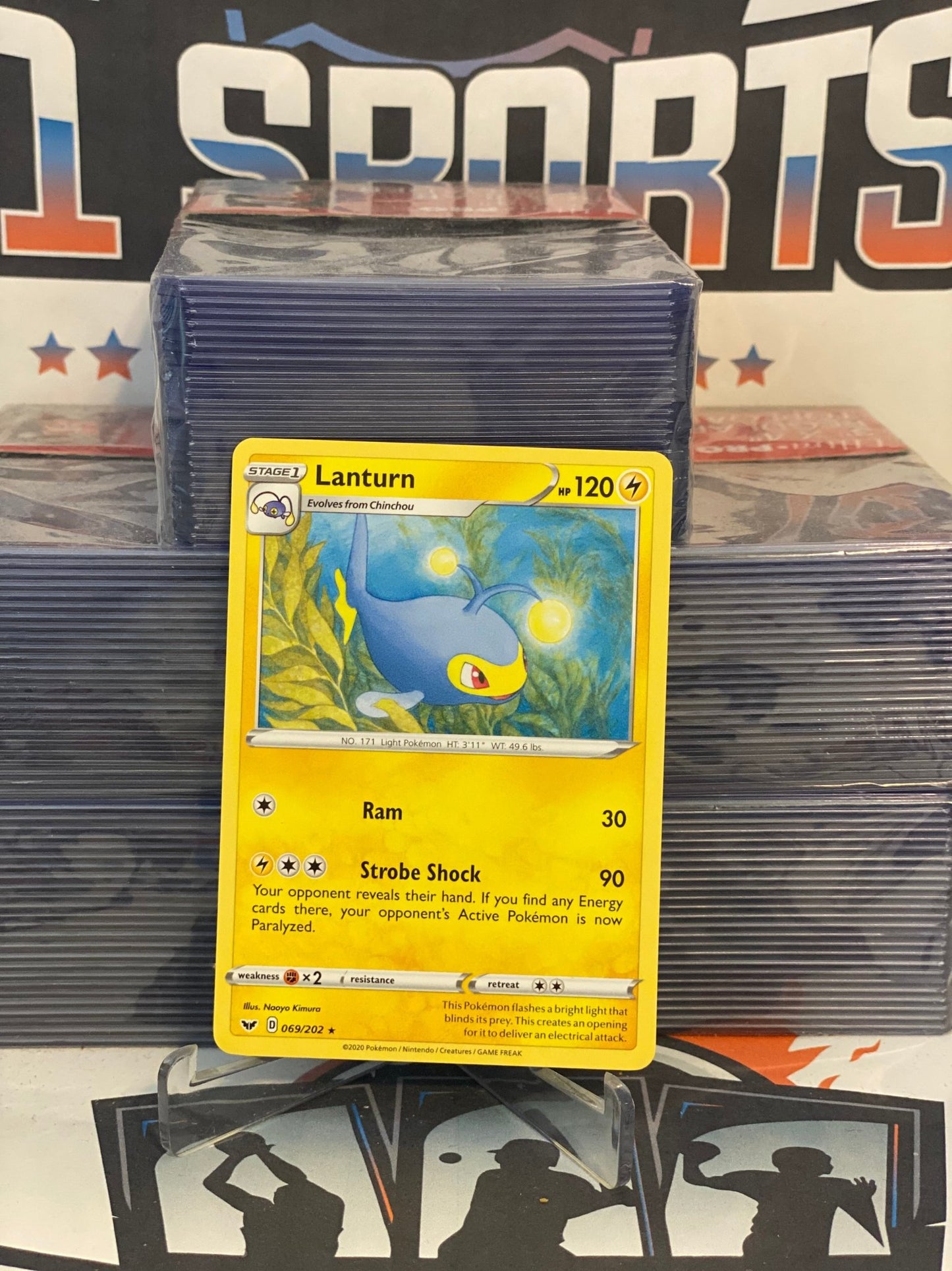 Pokemon TCG: Sword & Shield - Lanturn (Rare) #69