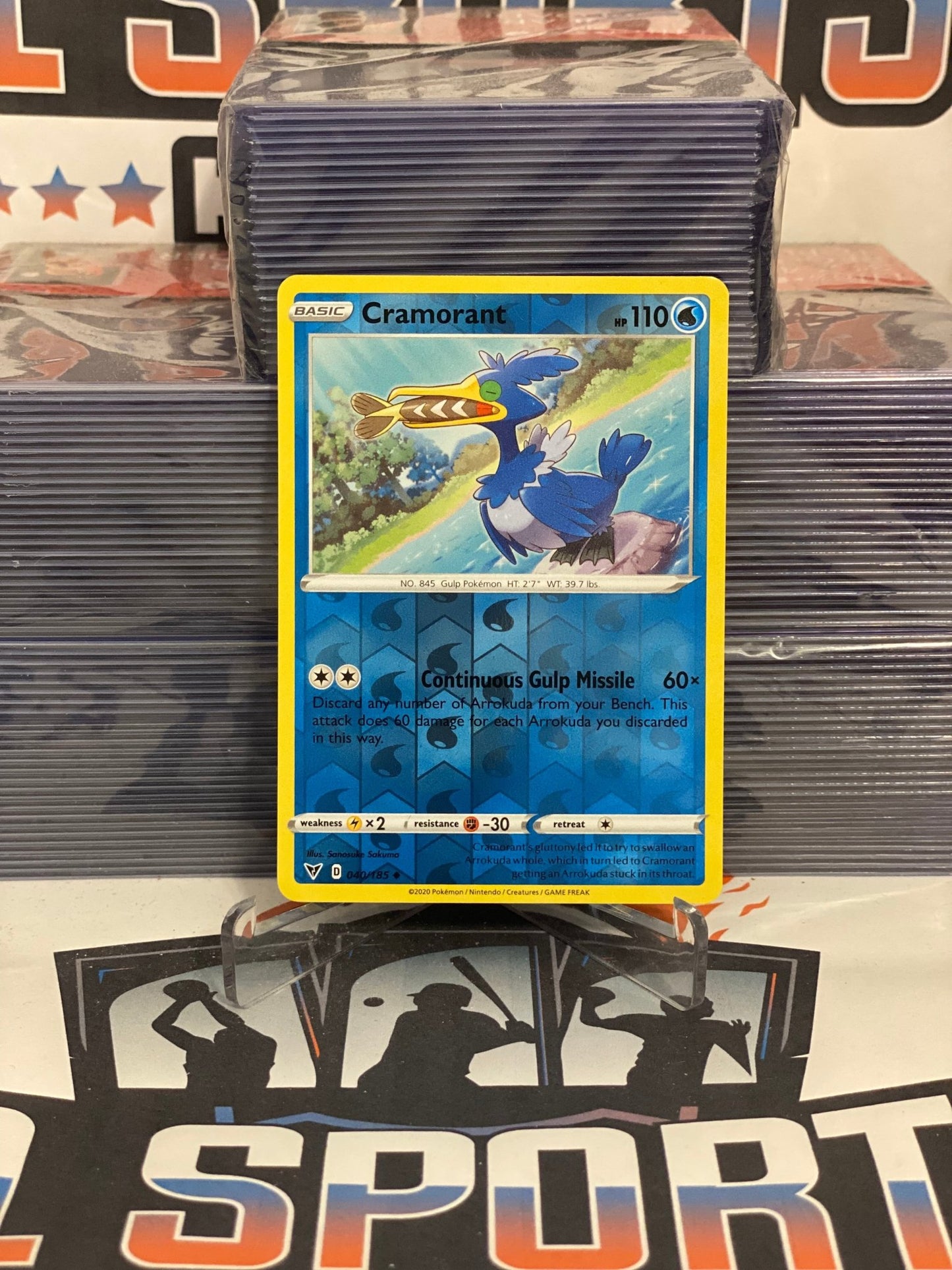 Pokemon TCG: Vivid Voltage - Cramorant (Holo, Uncommon) #40