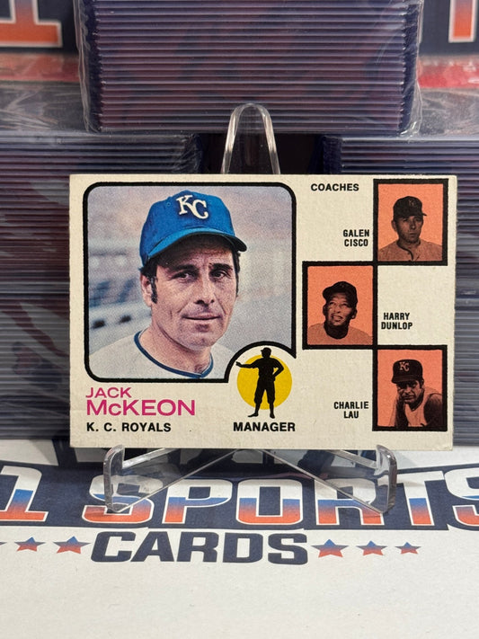 1973 Topps (Royals Team Card) Jack McKeon #593