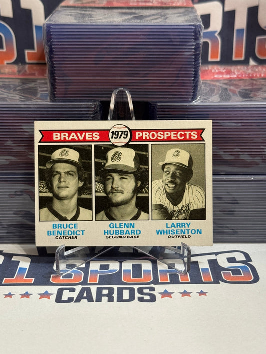 1979 Topps (Braves Prospects) Bruce Benedict, Glenn Hubbard, Larry Whisenton Rookie #715