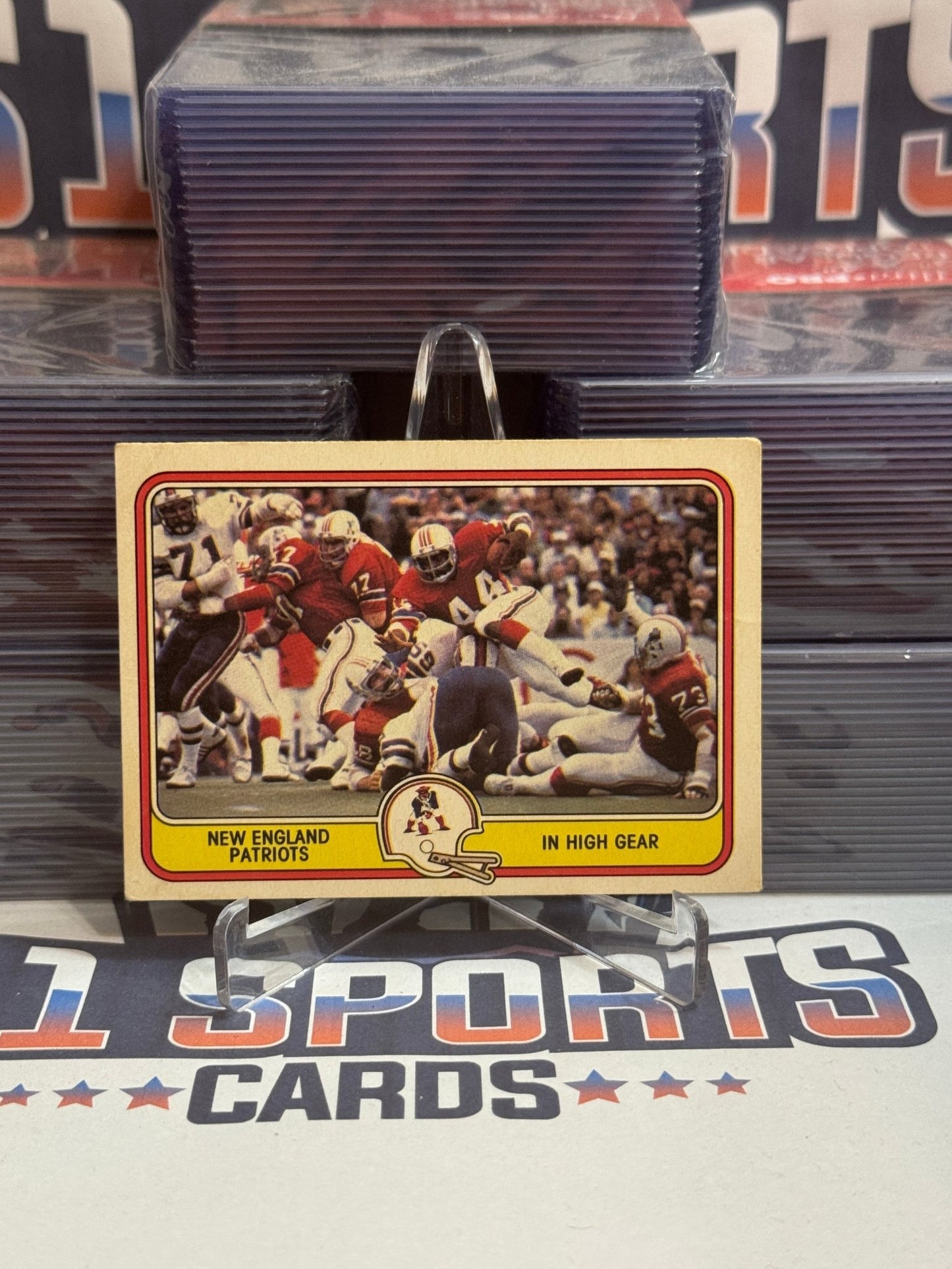 1981 Fleer New England Patriots Team Card #31