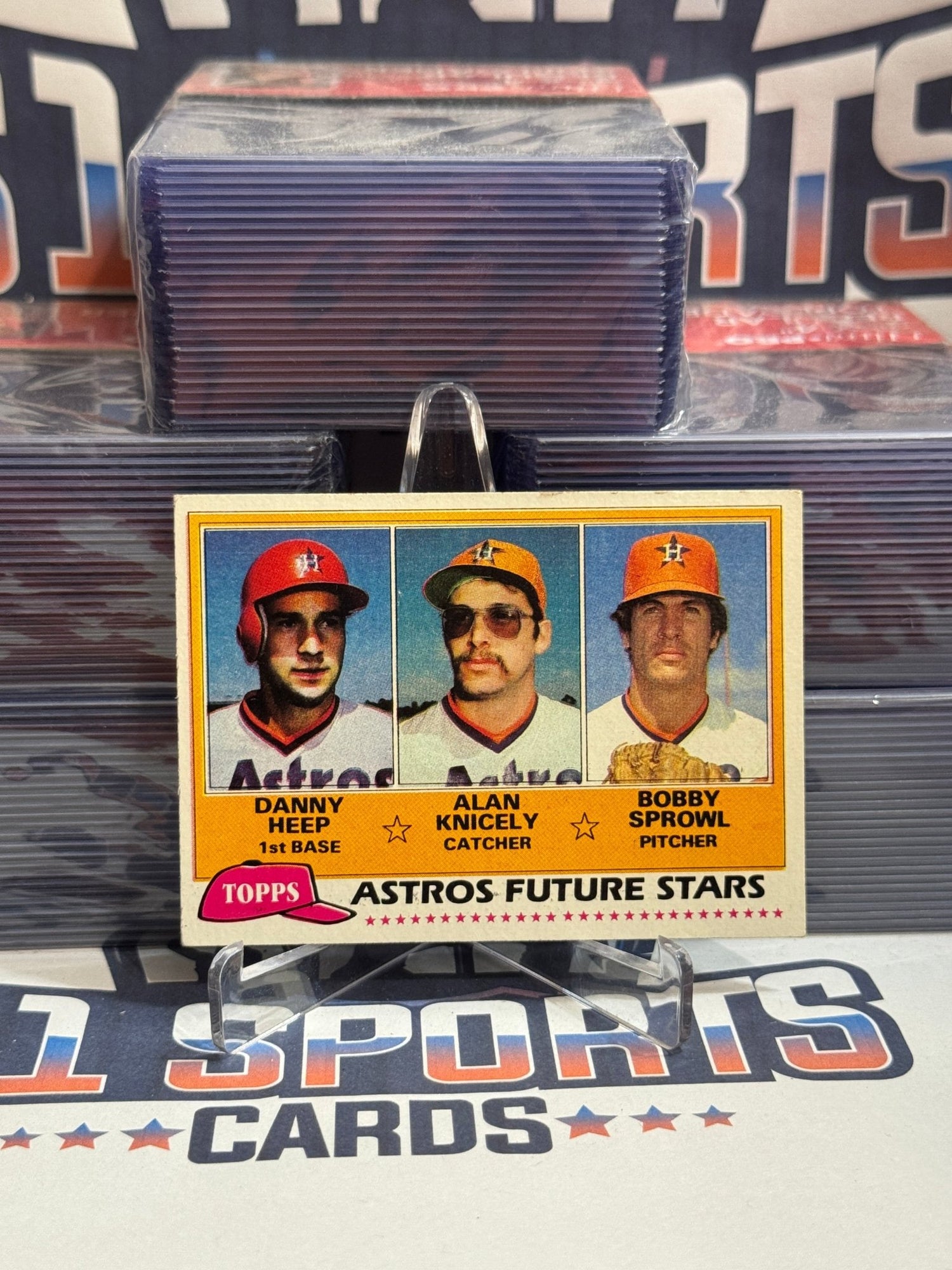 1981 Topps (Future Stars) Danny heep, Alan Knicely, Bobby Sprowl Rookie #82