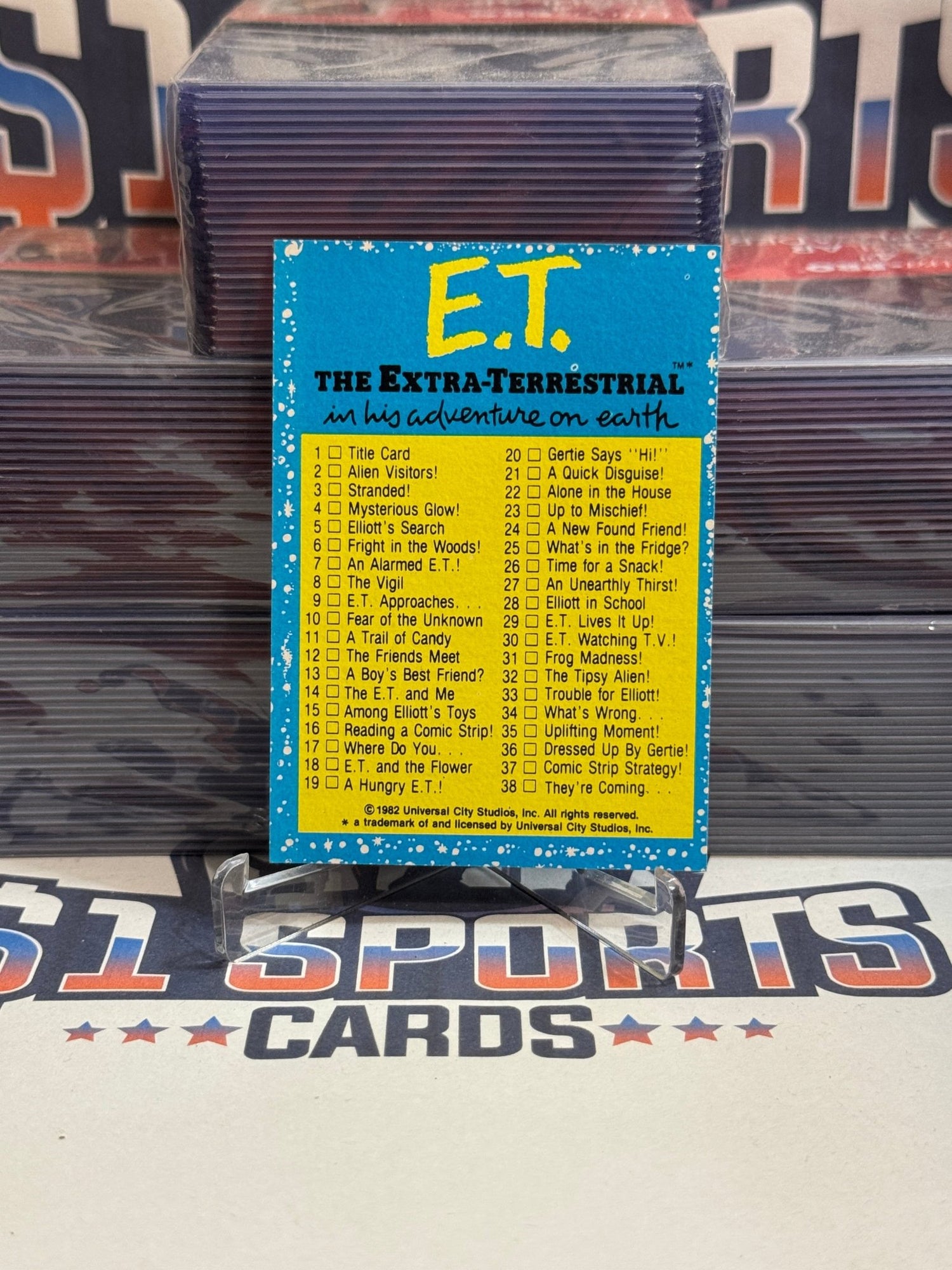 1982 Topps E.T. Checklist #87