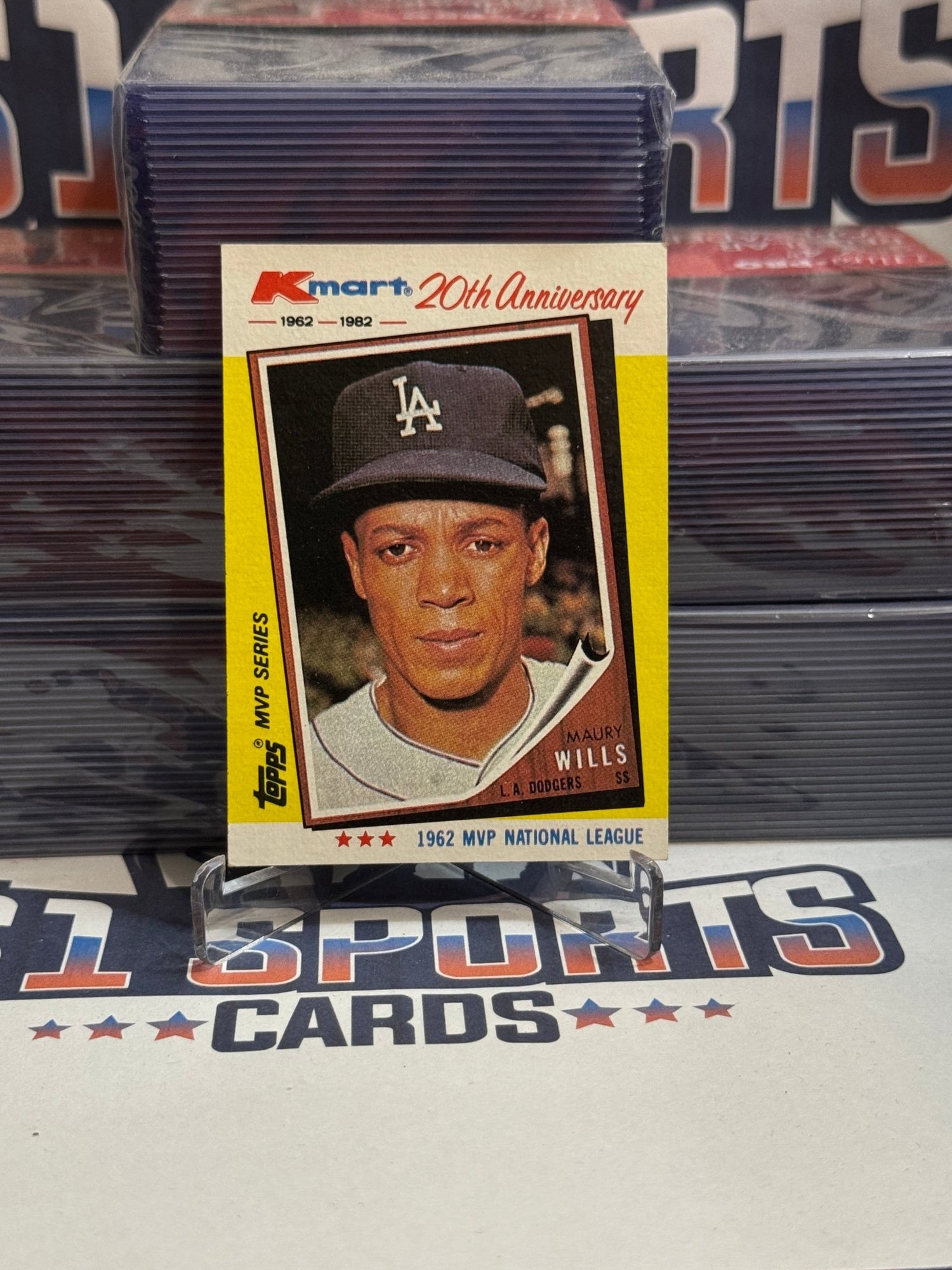 1982 Topps (Kmart 20th Anniversary) Maury Wills #2