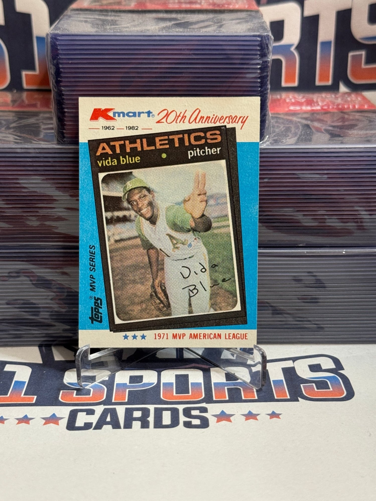 1982 Topps (Kmart 20th Anniversary) Vida Blue #19