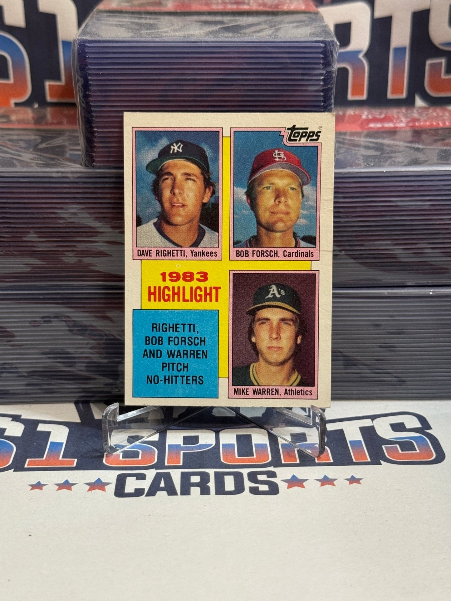 1984 Topps (No - Hitters) Dave Righetti, Bob Forsch, Mike Warren #5