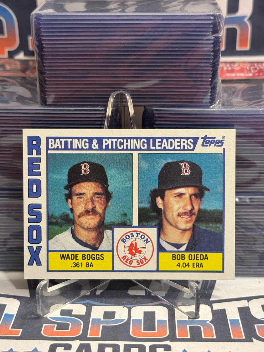 1984 Topps (Red Sox Leaders) Wade Boggs & Bob Ojeda #786