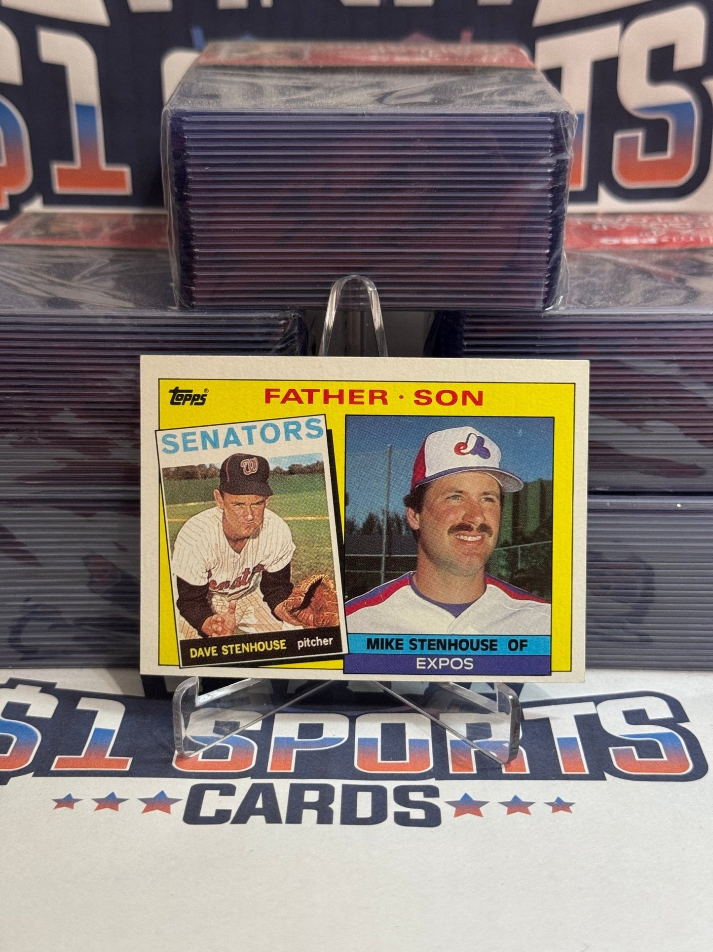 1985 Topps (Father & Son) Dave Stenhouse & Mike Stenhouse #141