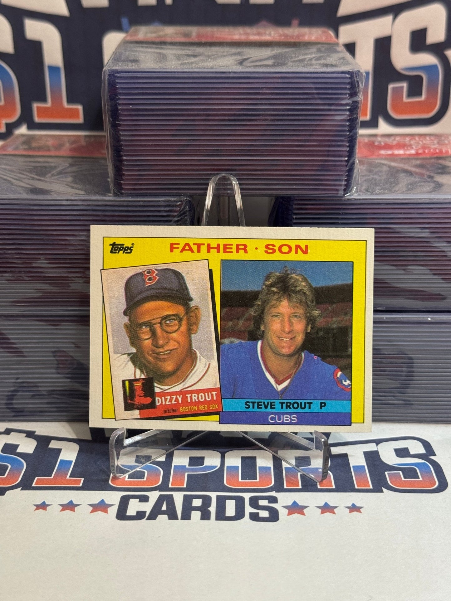 1985 Topps (Father & Son) Steve Trout & Dizzy Trout #142