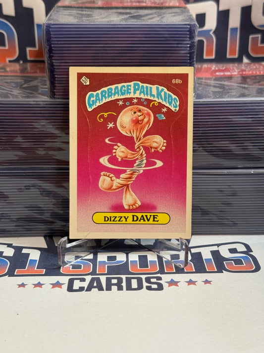 1985 Topps Garbage Pail Kids (Glossy) Dizzy Dave #68b