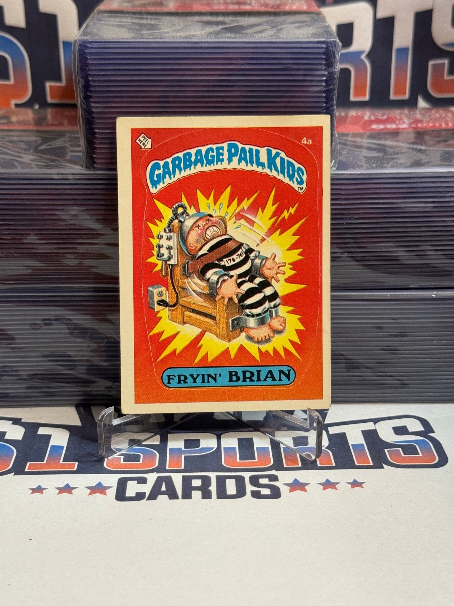 1985 Topps Garbage Pail Kids (Matte) Fryin' Brian #4a