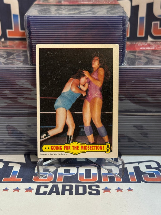 1985 Topps WWE (Ringside Action) Fabulous Moolah & Windi Richter #25