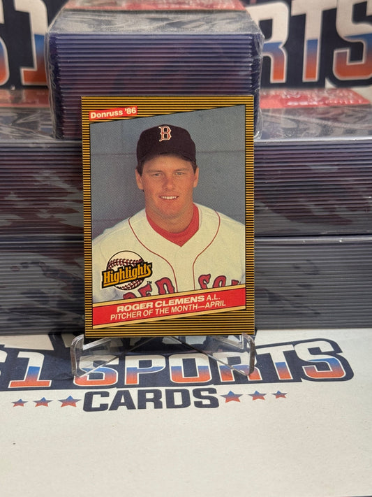 1986 Donruss (Highlights) Roger Clemens #6