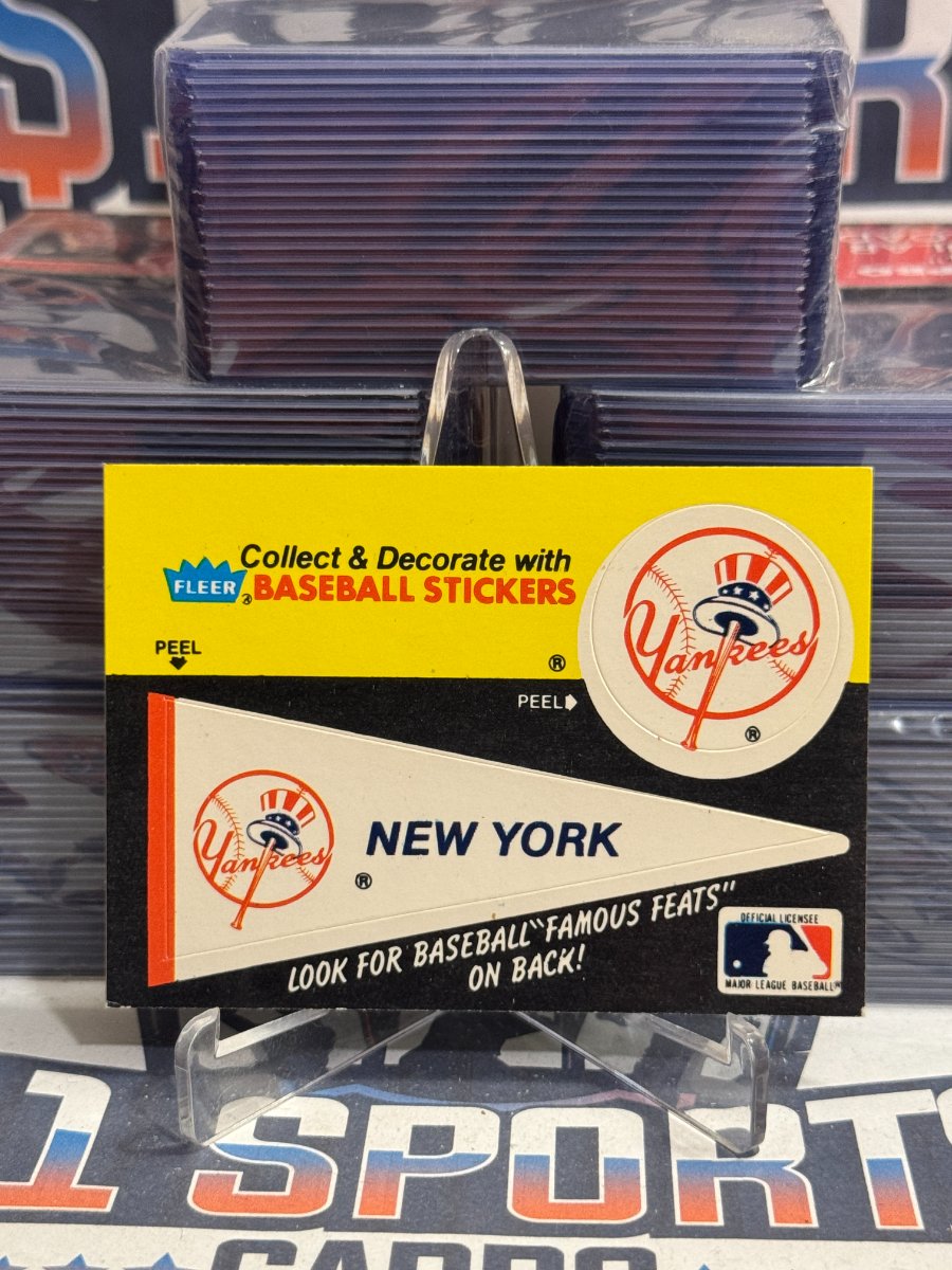 1986 Fleer (Baseball Stickers) New York Yankees #20