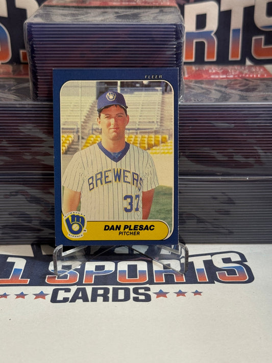 1986 Fleer Update Dan Plesac Rookie #U - 90