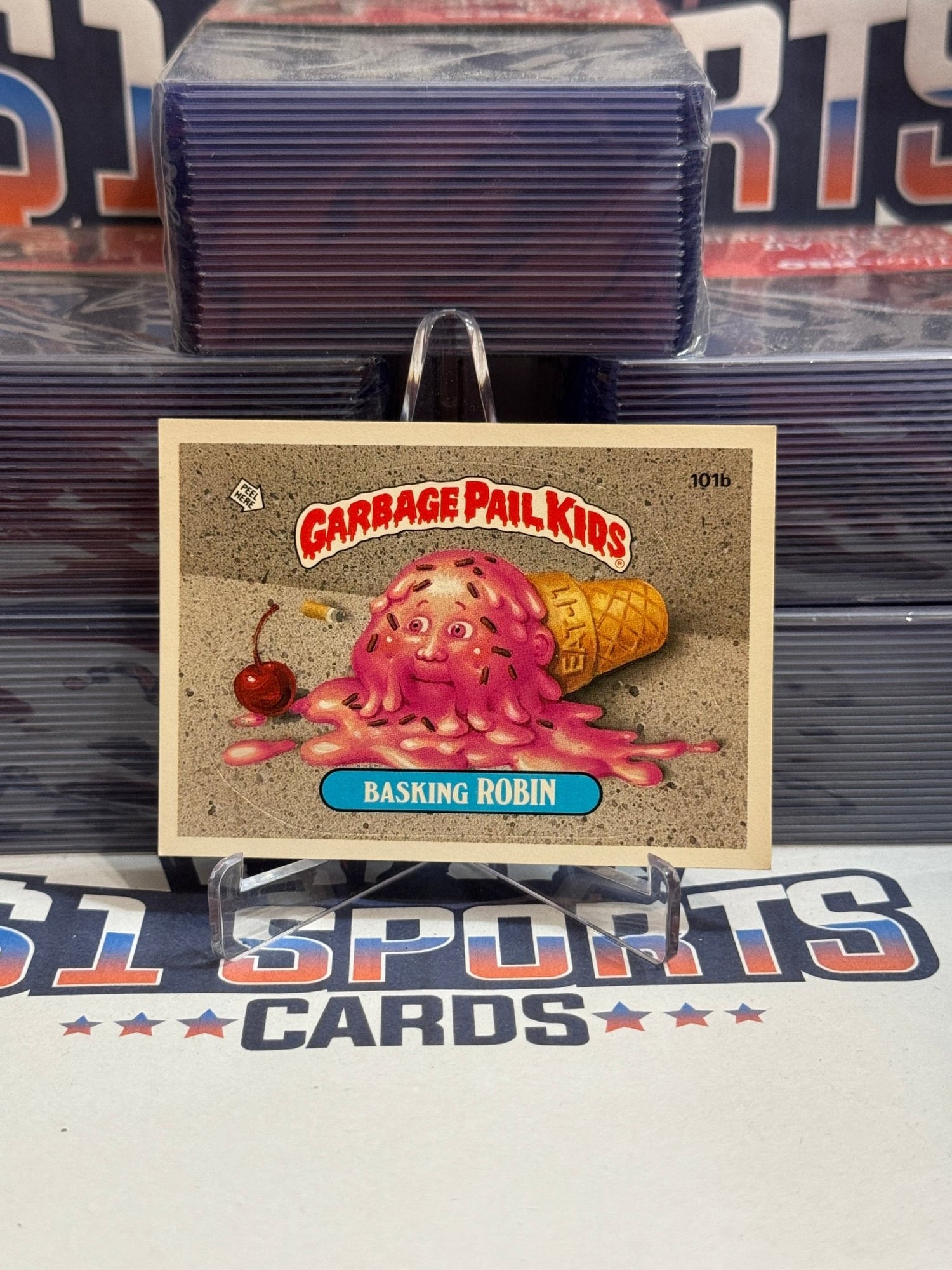 1986 Topps Garbage Pail Kids Basking Robin #101b