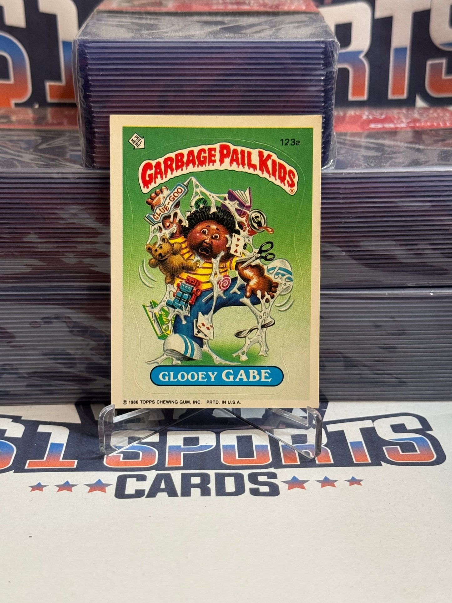 1986 Topps Garbage Pail Kids Glooey Gabe #123a