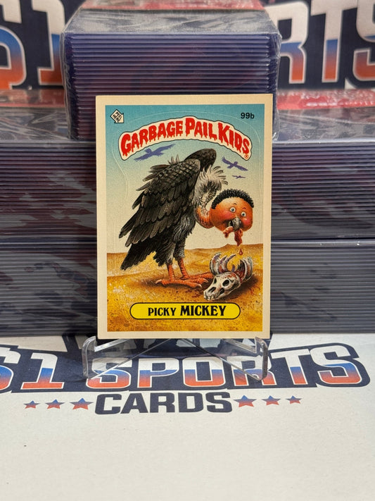 1986 Topps Garbage Pail Kids Picky Mickey #99b
