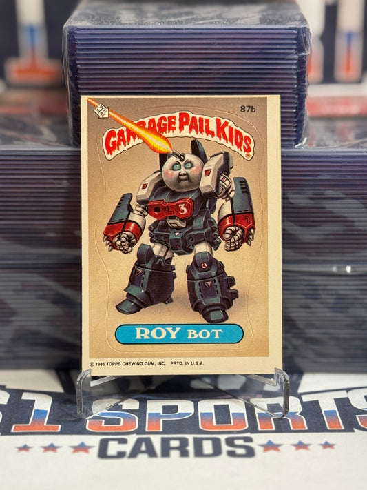 1986 Topps Garbage Pail Kids Roy Bot 87b