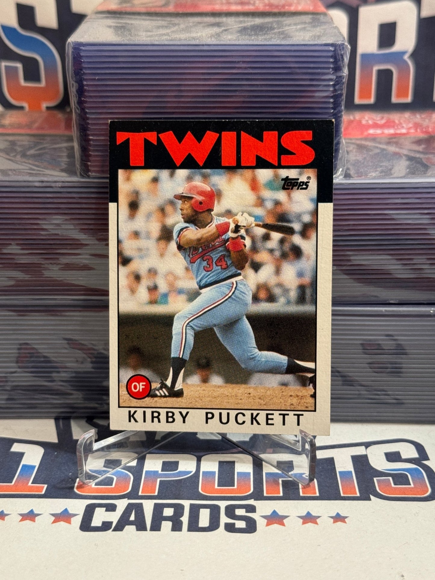 1986 Topps Kirby Puckett #329