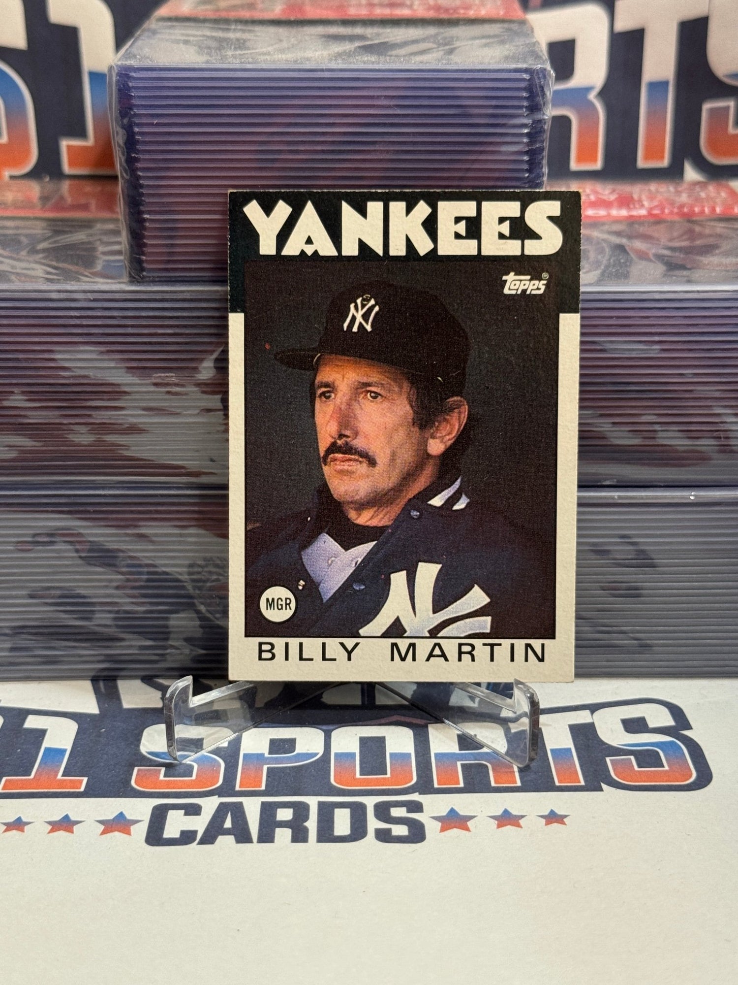 1986 Topps (Manager) Billy Martin #651