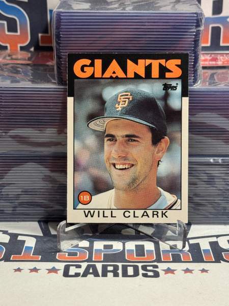 1986 Topps Traded Will Clark Rookie 24T
