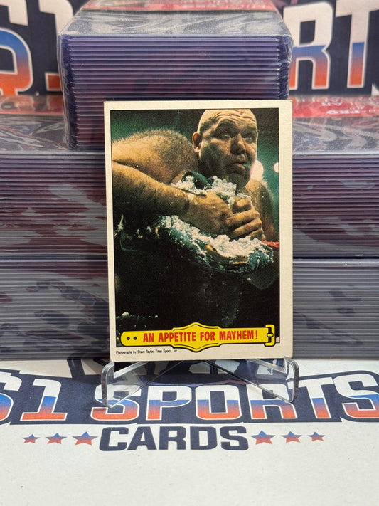 1986 Topps WWE (Ringside Action) "Animal" George Steele #31