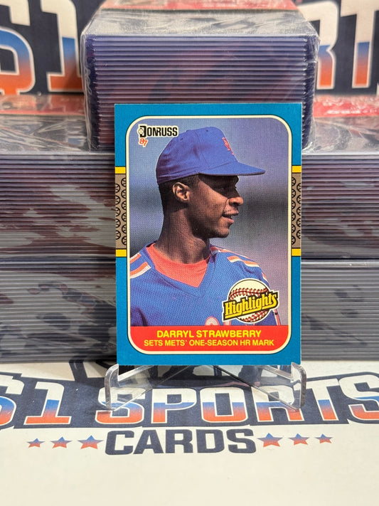 1987 Donruss (Highlights) Darryl Strawberry #42