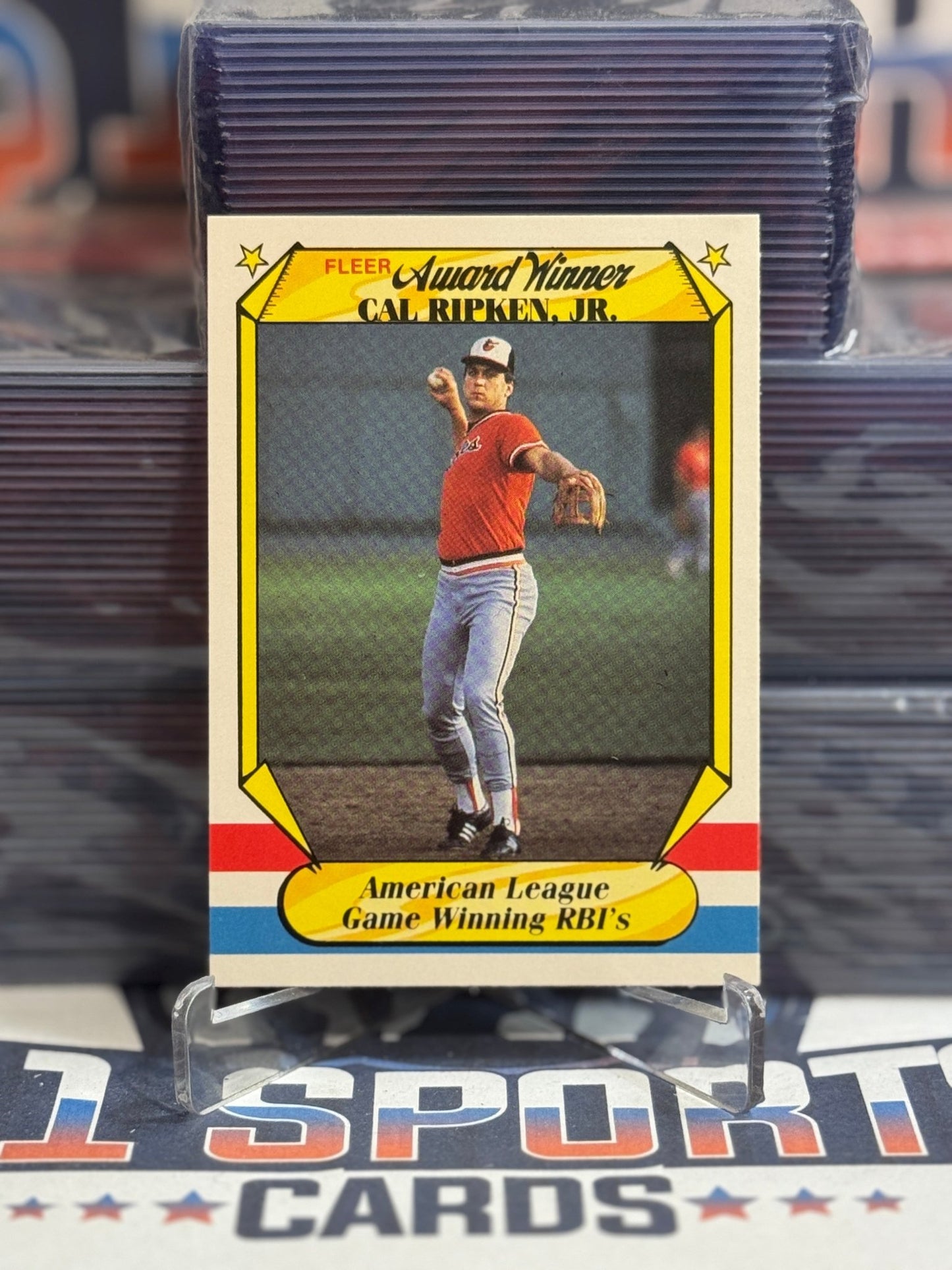 1987 Fleer (Award Winners) Cal Ripken Jr. 33