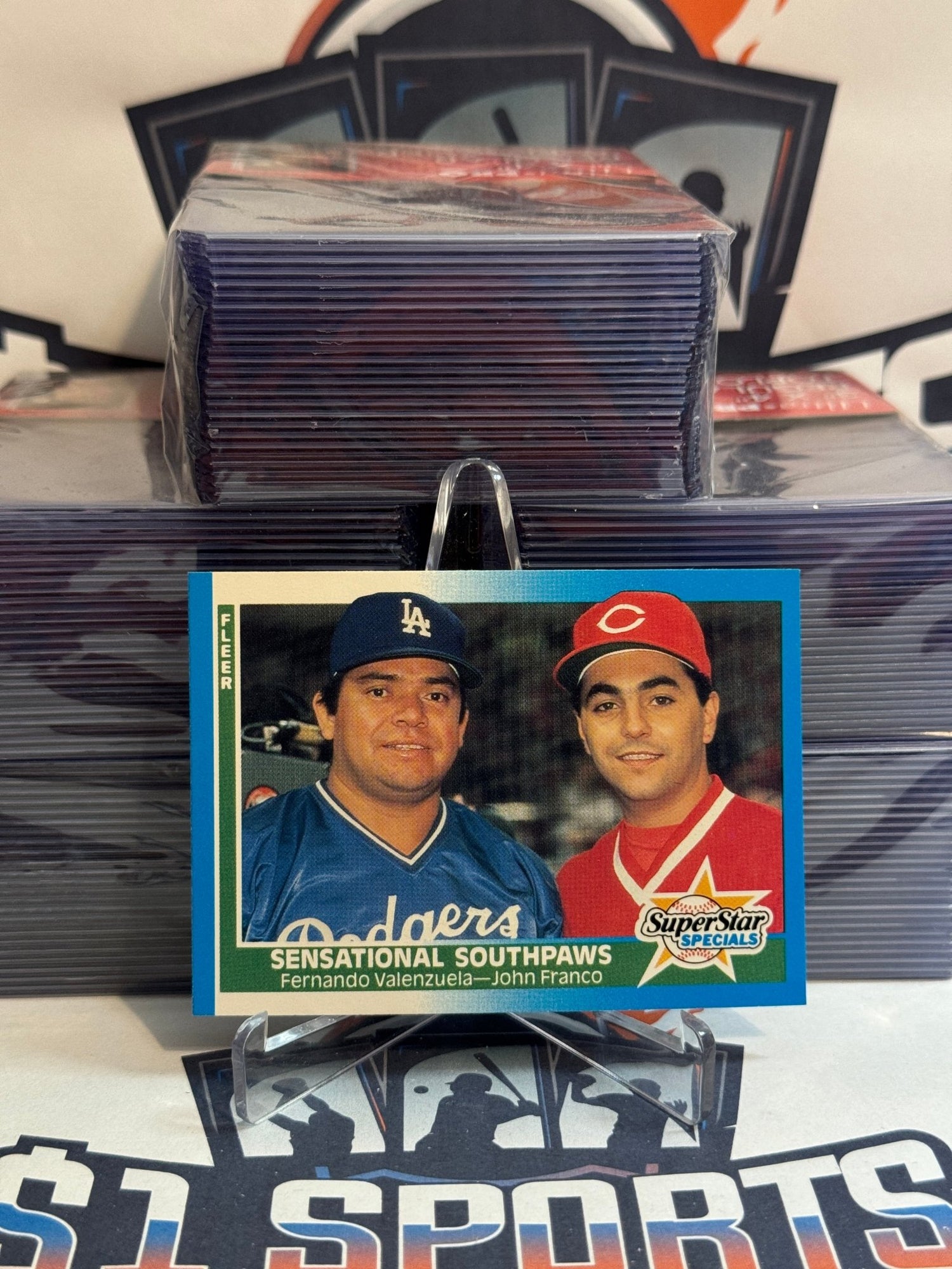 1987 Fleer (SuperStar Specials) Fernando Valenzuela & John Franco #631