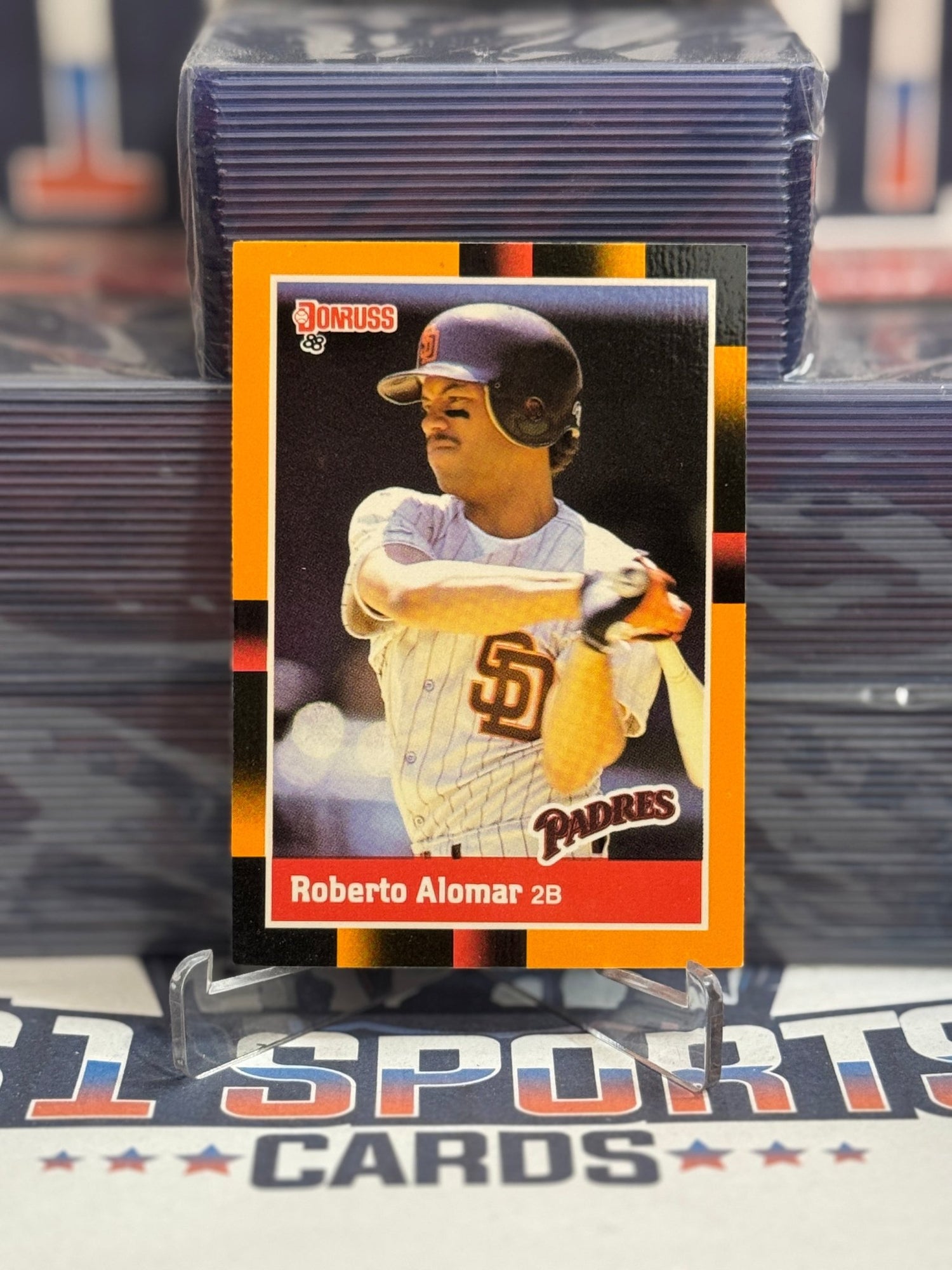 1988 Donruss (Orange Variation) Roberto Alomar Rookie 42