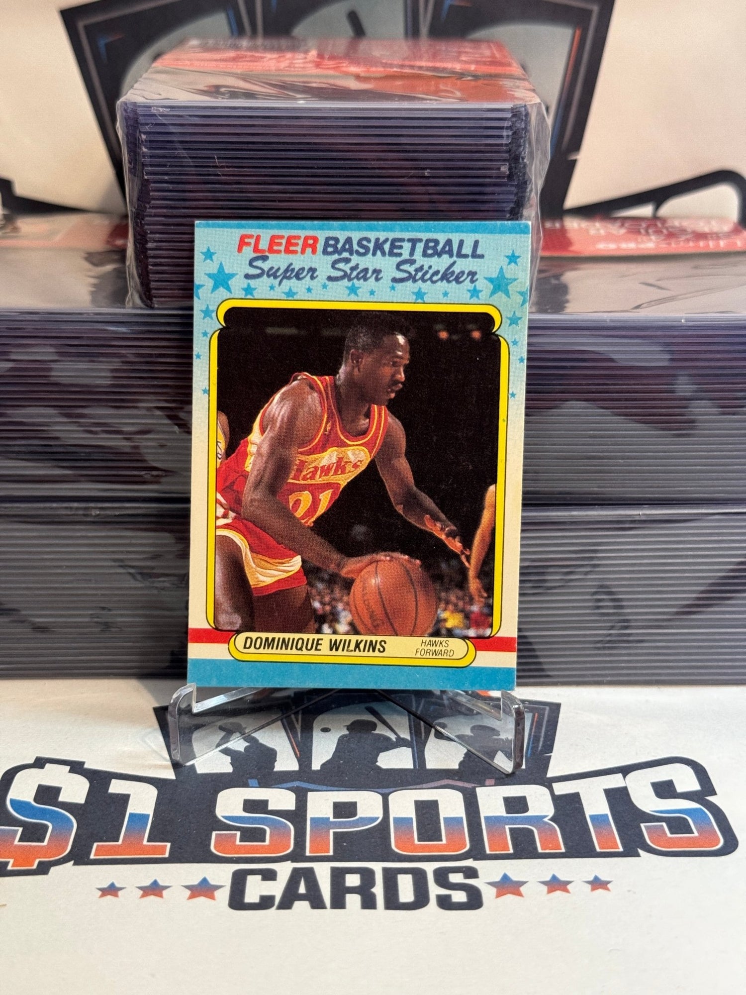 1988 Fleer (Superstars) Dominique Wilkins #11