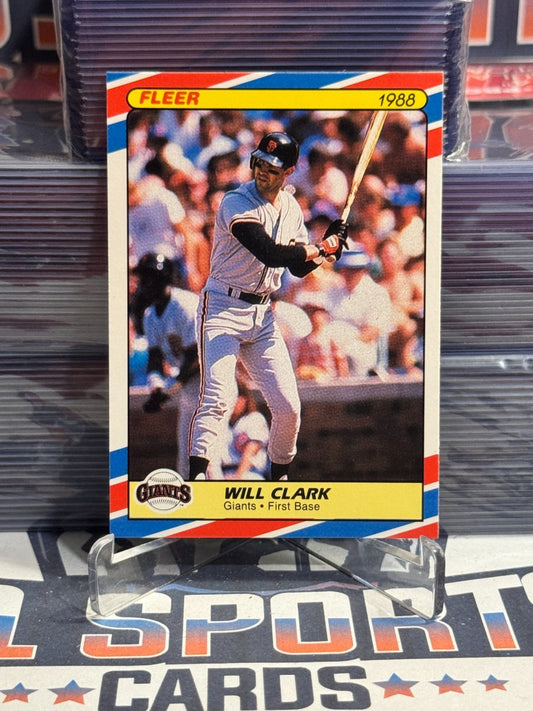 1988 Fleer (Superstars) Will Clark 8