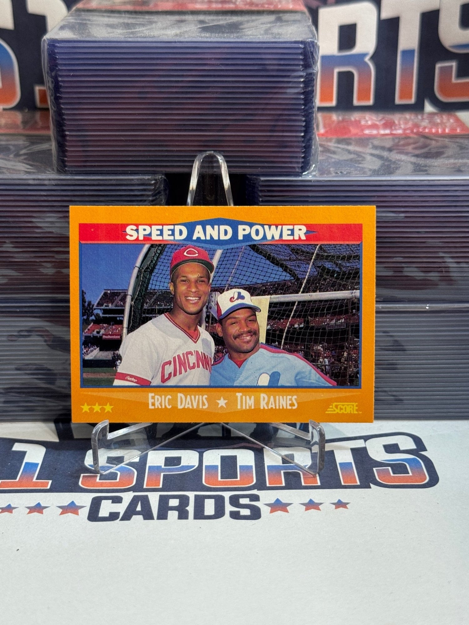 1988 Score (Speed & Power) Eric Davis & Tim Raines #649