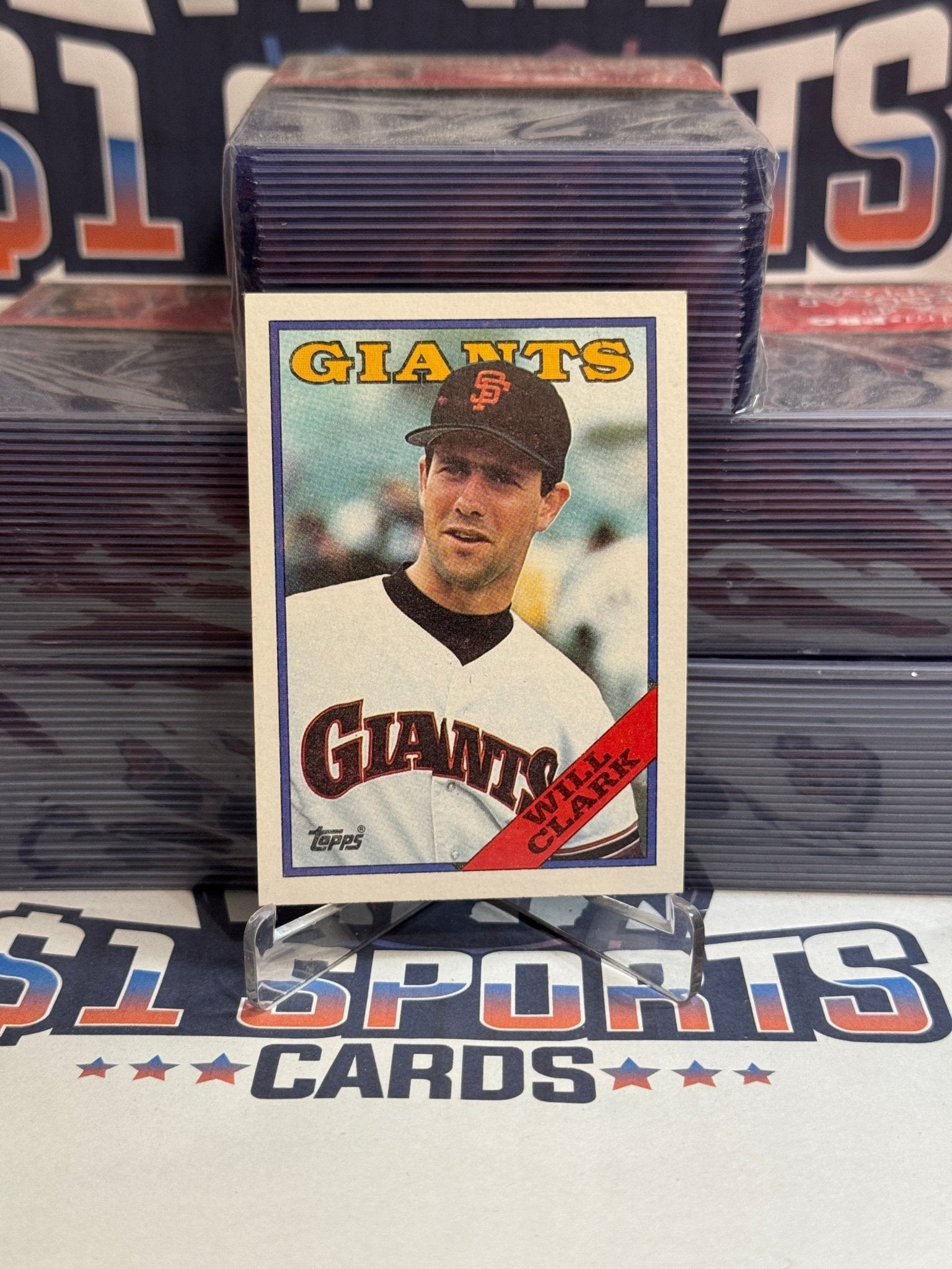 1988 Topps (2nd Year) Will Clark #350 – $1 Sports Cards