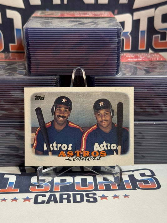 1988 Topps (Astros Team Card) Billy Hatcher & Kevin Baas #291