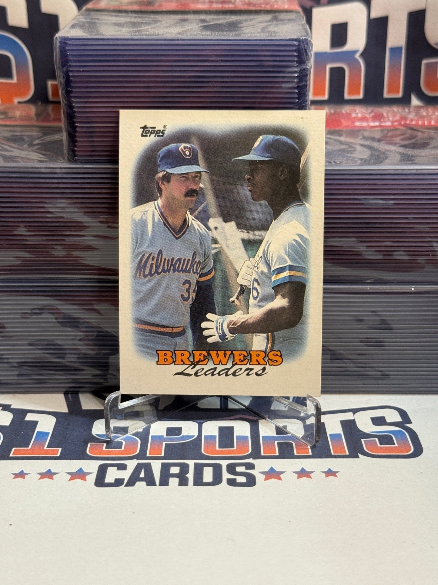 1988 Topps (Brewers Team Card) Glenn Braggs/Tony Muser #639